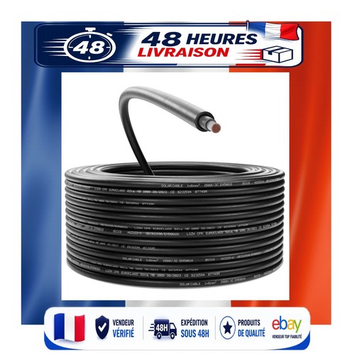 Câble solaire 25m 6mm - câble, 6mm²