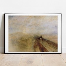 Art Imprimé Jmw Turner Pluie Steam Vitesse Giclée Affiche Peinture Mural Image