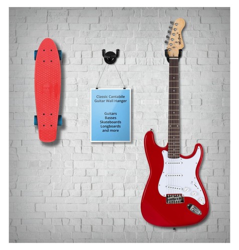 Support mural guitare basse - mural,