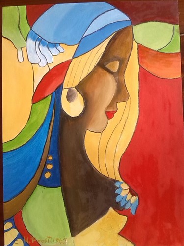 Africaine essai peinture à - essai,