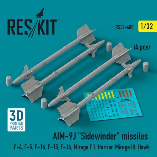 Aim sidewinder missiles 4 - aim-9j,