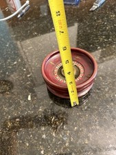 Antique Table Top Roulette Wheel Gambling Casino Game Wood German Original