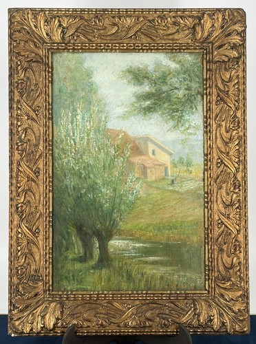 Huile sur toile marouflée