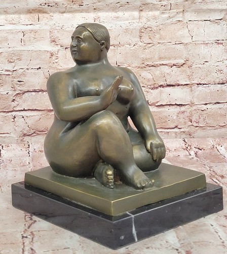 Statuette bronze femme plump - statuette,