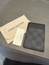 Louis Vuitton Damier Graphite Neo Porte Cartes Card Holder Good Condition.