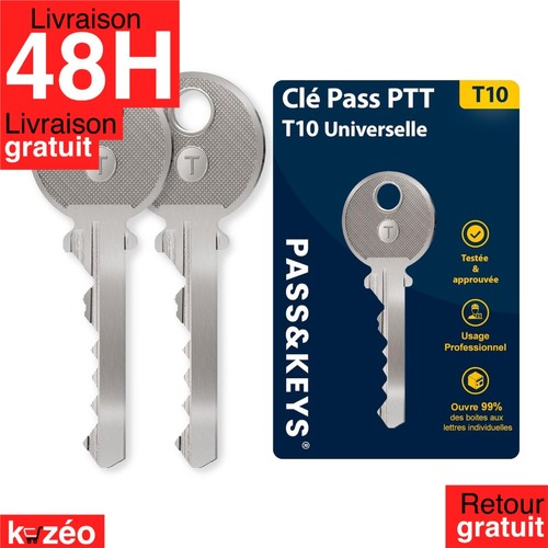 Clé passe ptt t10 universelle - clé,