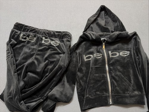 Bebe rhinestone y2k black - bebe,