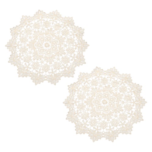 Ronds napperons dentelle - ronds,