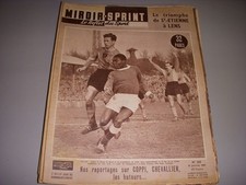 MIROIR SPRINT 555 21.01.1957 FOOT LENS ST ETIENNE CYCLISME COPPI BASKET ROANNE