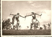 CONGO- RUANDA  carte postale photo Leroy  : Danseurs Watuzy ( guerriers )  /Nels