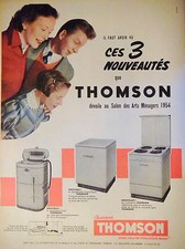 THOMSON ADVERTISING 3 NOVELTIES WASHING MACHINE REFRIGERATOR STOVE