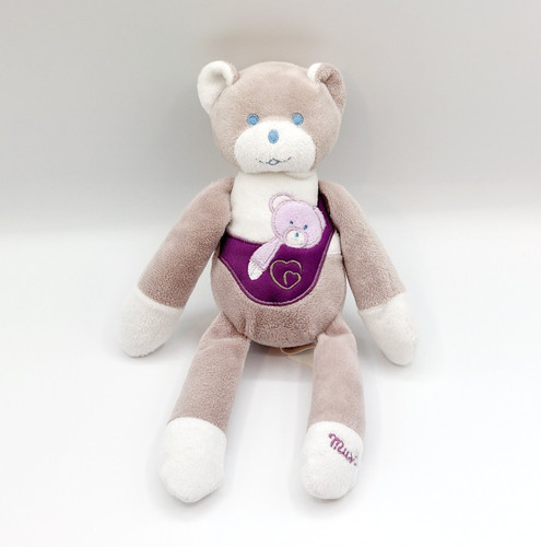 Doudou peluche ours - , gris