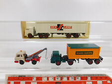 3x wiking H0 1:87 Us-Lkw : 526 Abatteuse + 527 Sealand etc,Mint + 1x Box