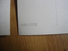 4 CPA Carte Postale serie 1910