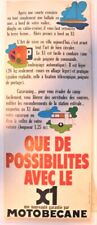 1974 Mobyx X1 X7 MOTOBECANE Moto MBK Plv Cardboard Advertising