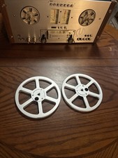 (2)ORIGINAL PIONEER PR-85 LIGHT METAL REEL SPOOL 7" INCH ORIGINAL REEL.