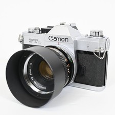 Appareil photo reflex argentique Canon FTb QL 35mm & Canon FD 50mm f/1.8 Lens...