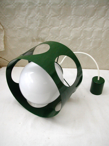 Lustre métal laqué boule - laqué,