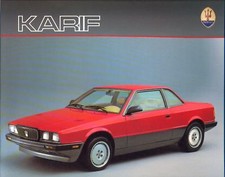 Maserati Karif Swiss market full colour sales brochure French text