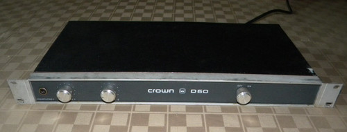 Crown d60 amplifier - d60, rack