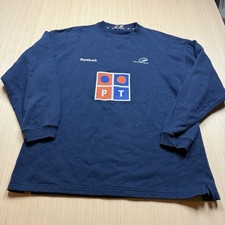 Vintage Reebok FC Porto Soccer Sweatshirt XL Clube Portugal Telecom FIBA 90s Y2K