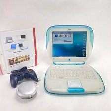 Apple iBook G3 Clamshell Blueberry 300MHz 576MB RAM 128GB SSD OS 9 - WIN 98 iMac