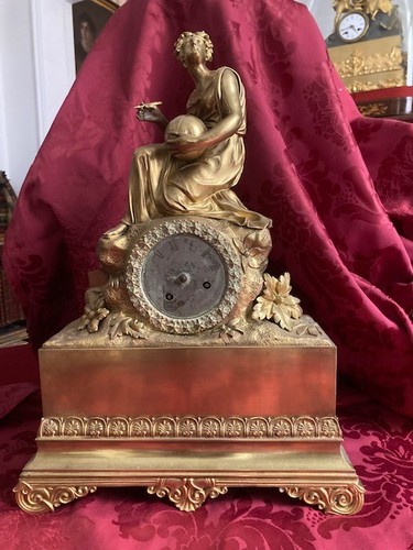 Pendule bronze signée - en,