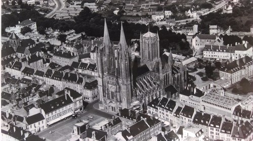 Ancienne photo aérienne - aÉrienne, de