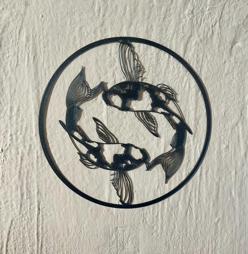 Déco murale koi noir - déco, |