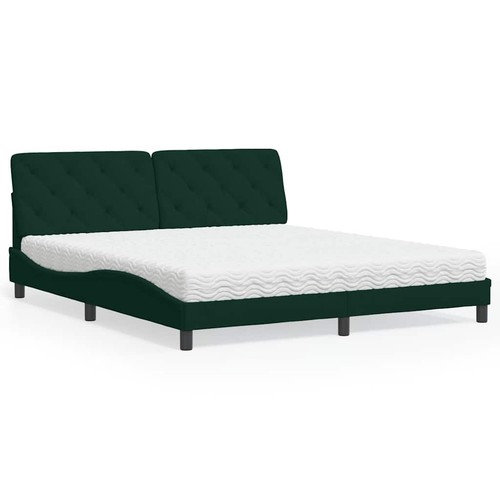 Lit avec matelas rembourré - avec,