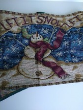 Let It Snow Tapestry Snow Man