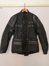 Richa Jacket Mens Large Black Textile Motorcycle Biker Armour Size L