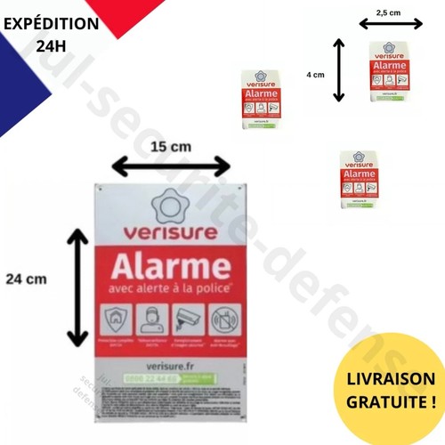 Lot plaque verisure plexi - lot,