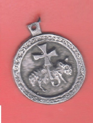 Très ancien médaillon agnus - ancien,