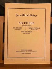 Jean-Michel Defaye Six études