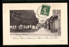 CPA Vianne, Place et Rue de la