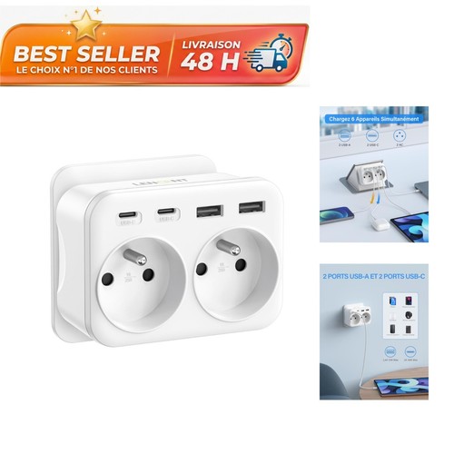 Lencent chargeur multiprise - lencent,