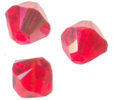 site parisien  20 PERLES TOUPIES SWAROVSKI   5mm   LIGHT SIAM AB