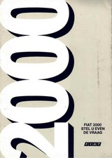 Catalogue Brochure Fiat 2000 (132) 1979 Belgique en flamand