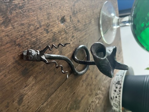 Vintage lampe huile fer - lampe,