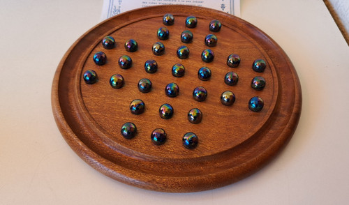 Jeu solitaire ancien plateau - jeu,