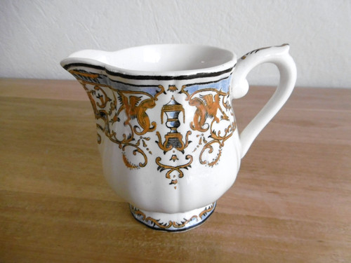 Pot lait faience gien decor - pot,