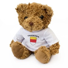 Carinthia Drapeau - Ours en Peluche - Mignon Doudou Autriche Cadeau
