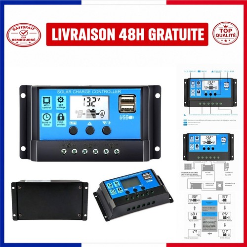Régulateur solaire pwm 30a - solaire,