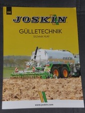 Joskin slurry technology, slurry tanker brochure (25034)