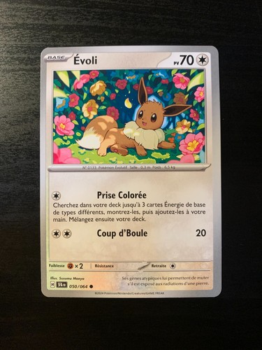 Carte pokémon commune evoli - carte,
