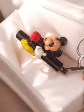 Antique Disney Mickey Mouse Keychain Retro Vintage Collection Used Item