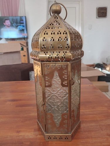 Lanterne marocain métal verre - marocain, métal/verre