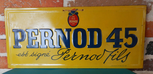 Plaque tôle pernod est - 45,