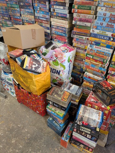 Lot cassettes vidéo vhs - cassettes,